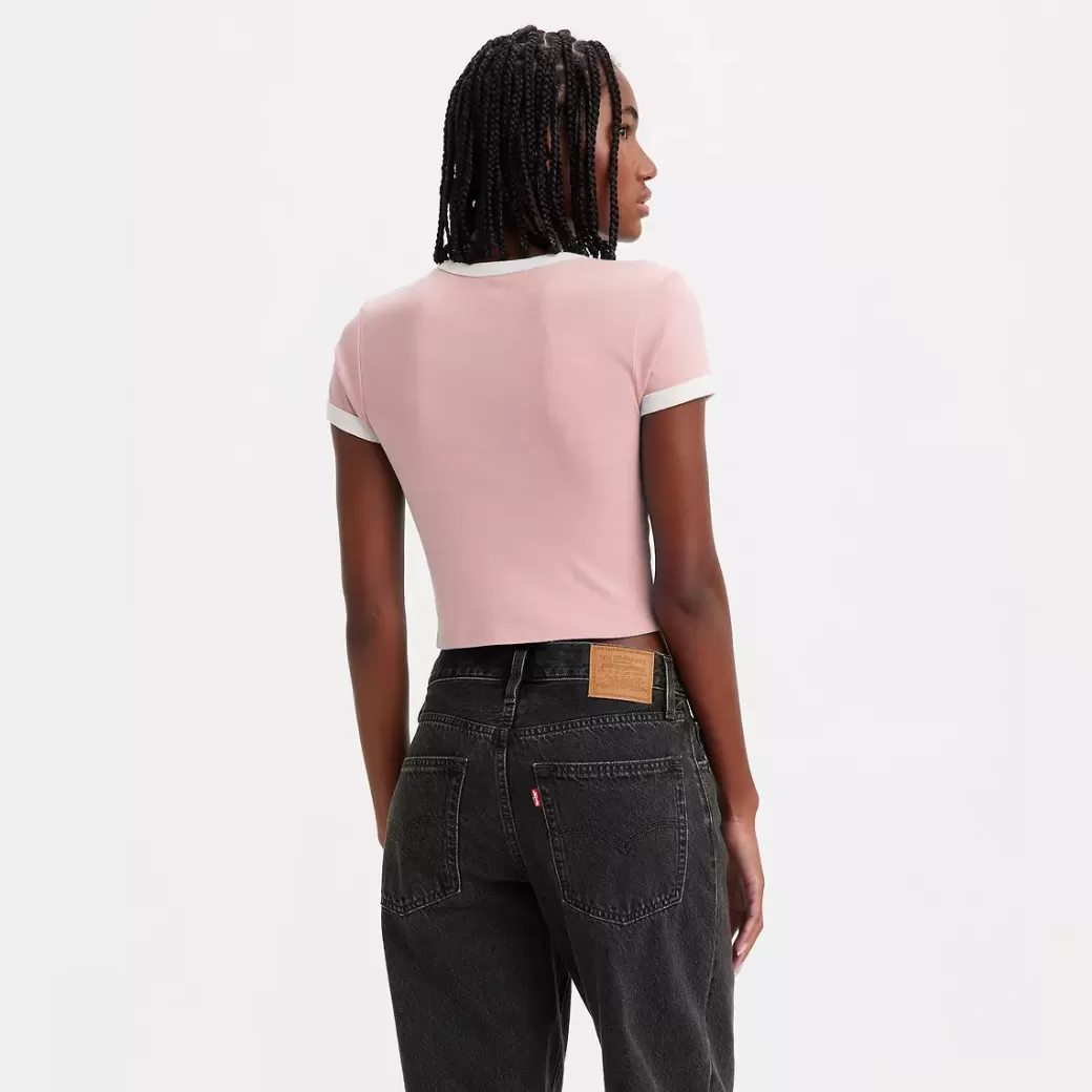 Levi's Mini-T-Shirt Med Tryck Och Fargade Muddar Hot