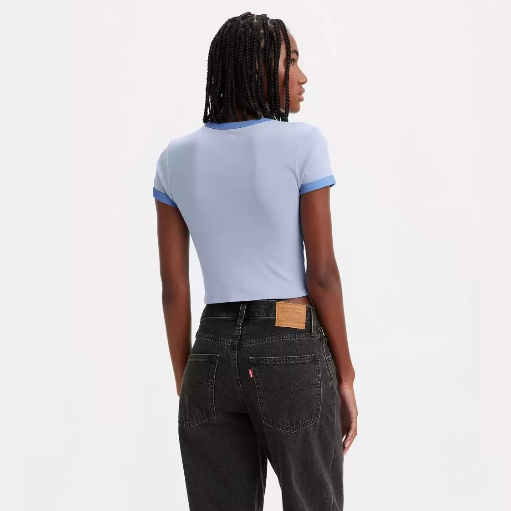 Levi's Mini-T-Shirt Med Tryck Och Fargade Muddar Outlet