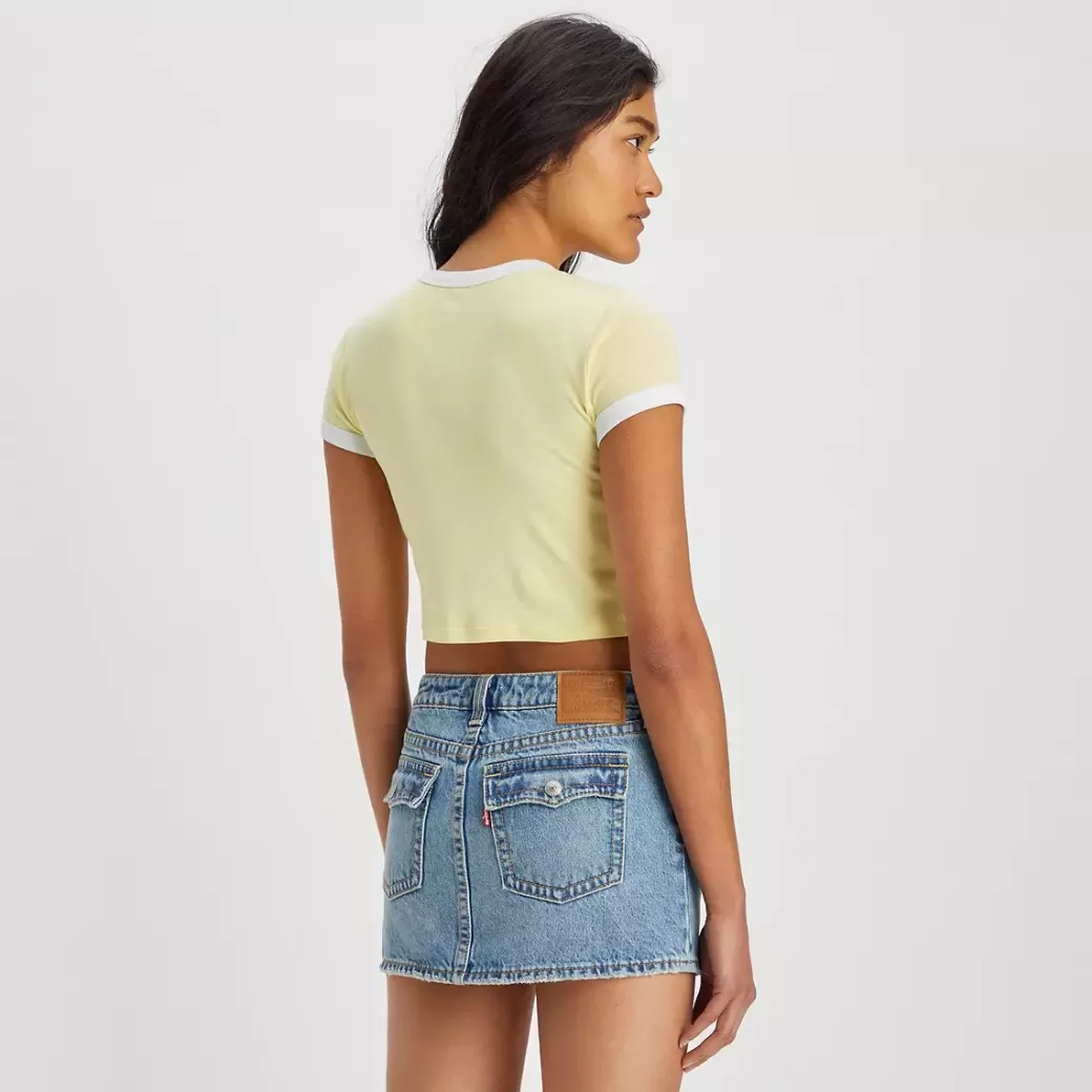 Levi's Mini-T-Shirt Med Tryck Och Fargade Muddar Flash Sale