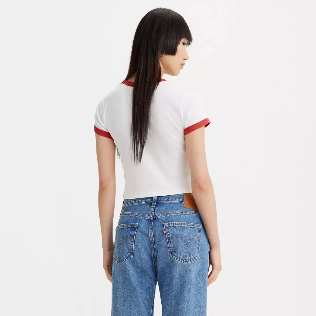 Levi's Mini-T-Shirt Med Tryck Och Fargade Muddar New