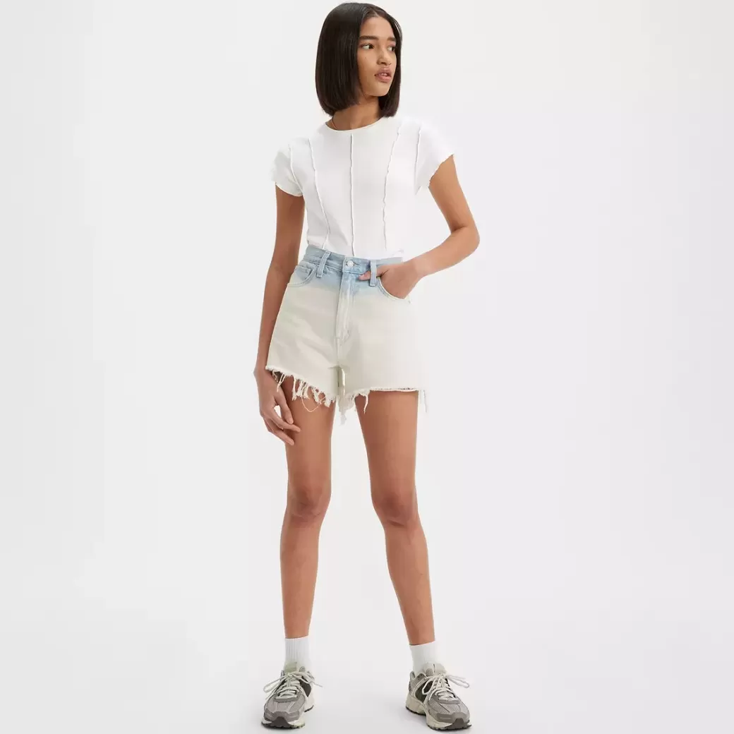 Levi's Mom-Shorts Med Hog Midja Clearance