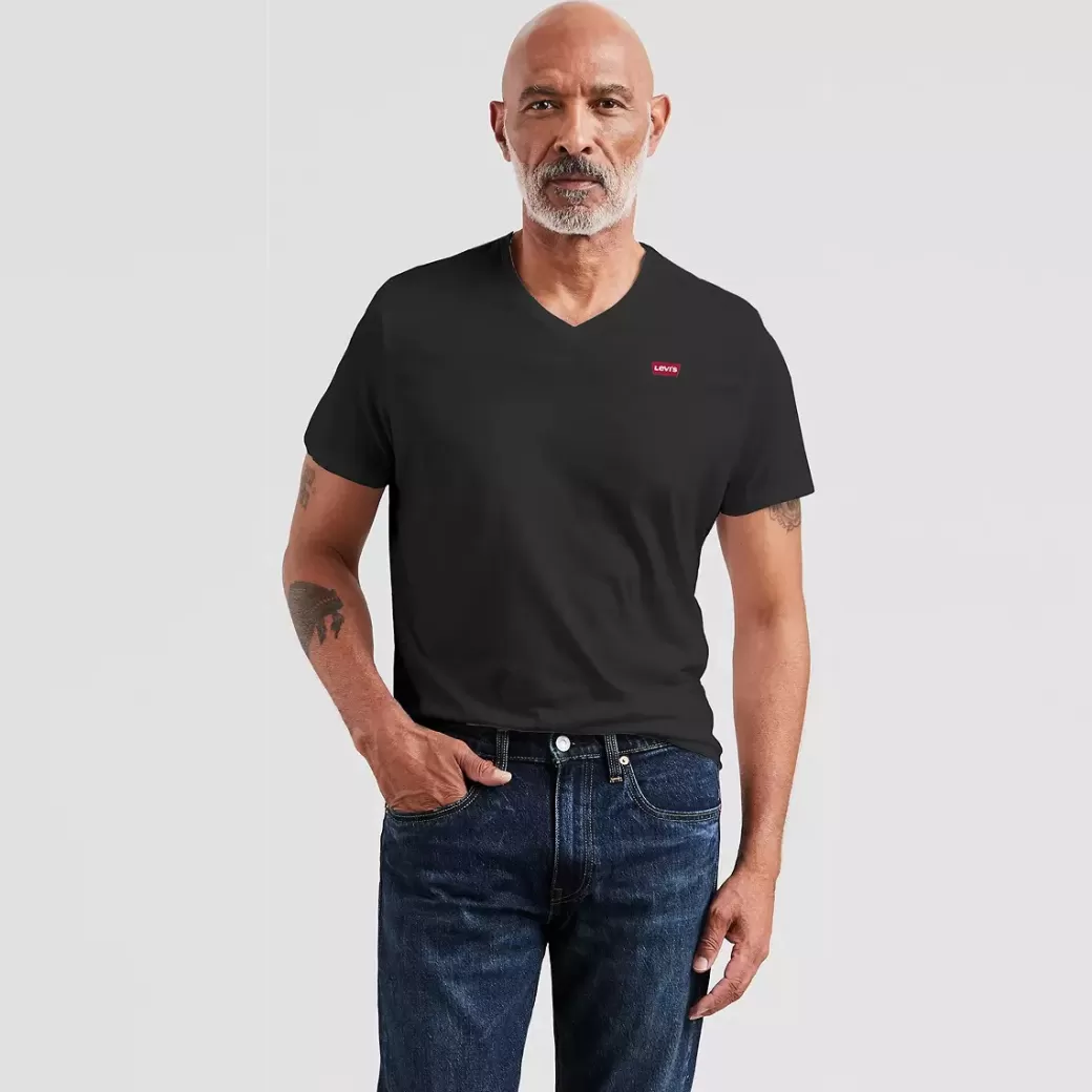 Levi's Original Housemark T-Shirt Med V-Ringning Discount