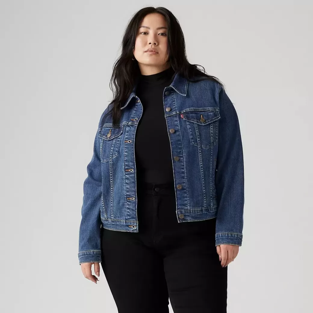 Levi's Original Sherpa-Truckerjacka (Plusstorlek) Best