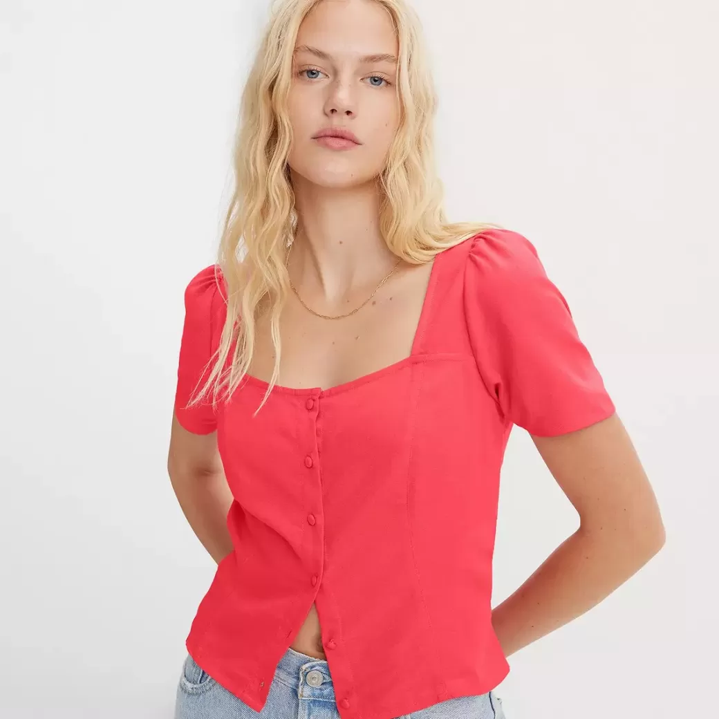Levi's Pascale Kortarmad Blus Clearance