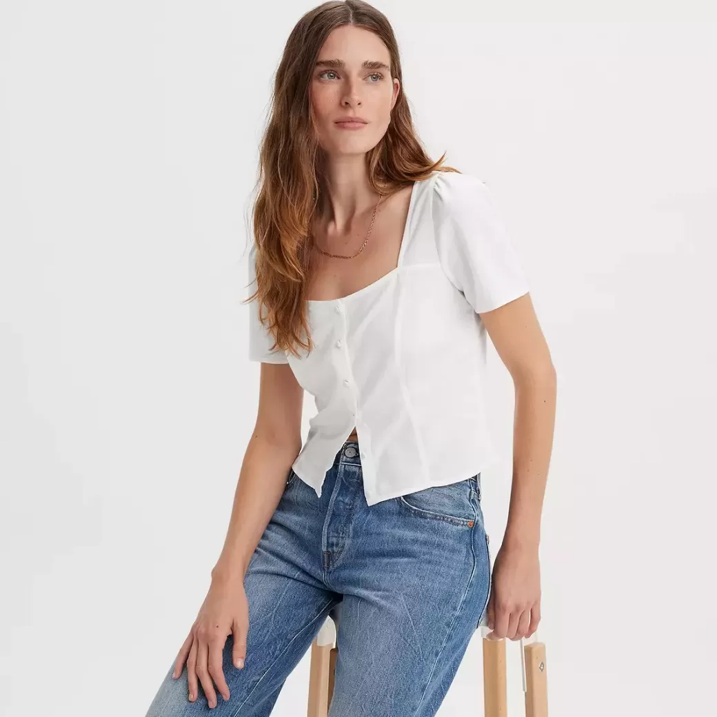 Levi's Pascale Kortarmad Lightweight-Blus Store
