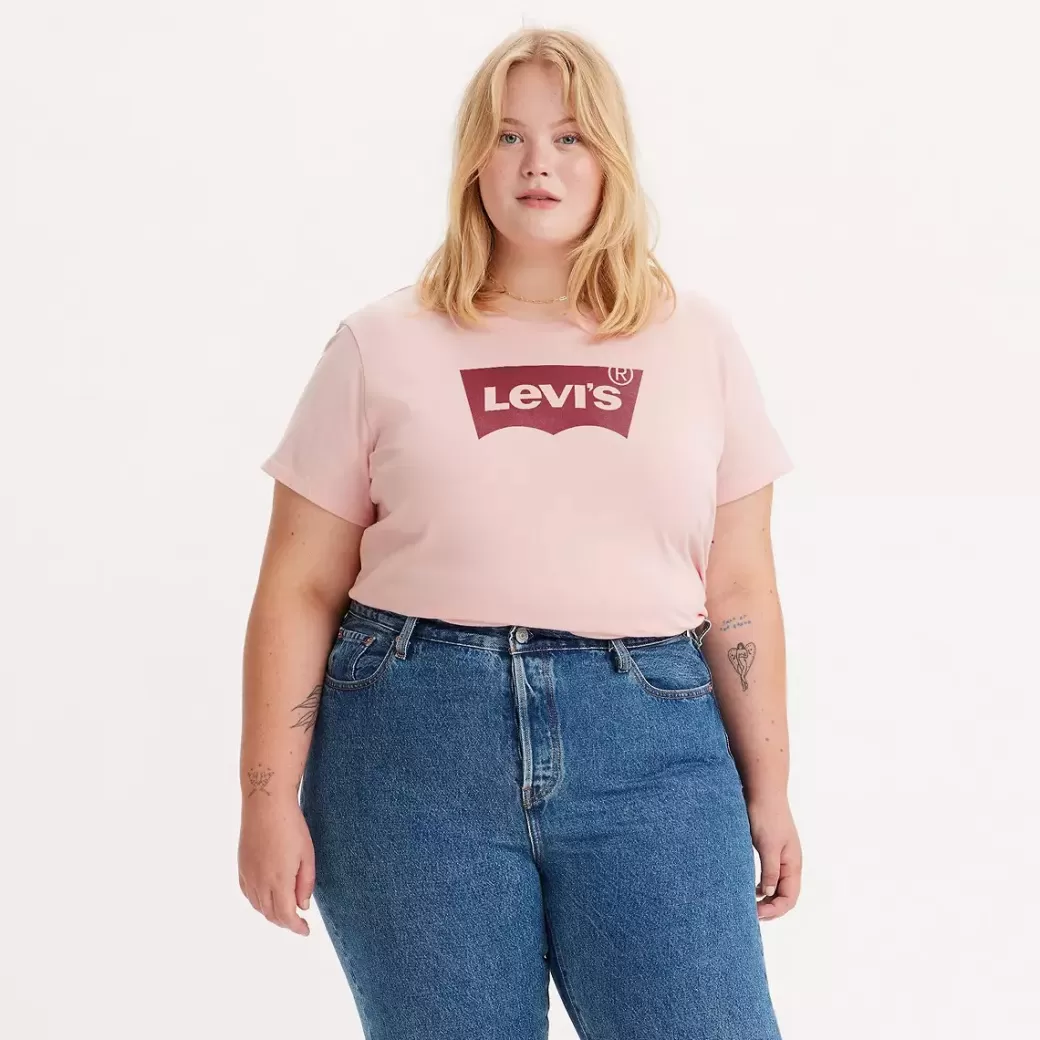 Levi's Perfekt T-Shirt Med Logga (Plusstorlek) Hot