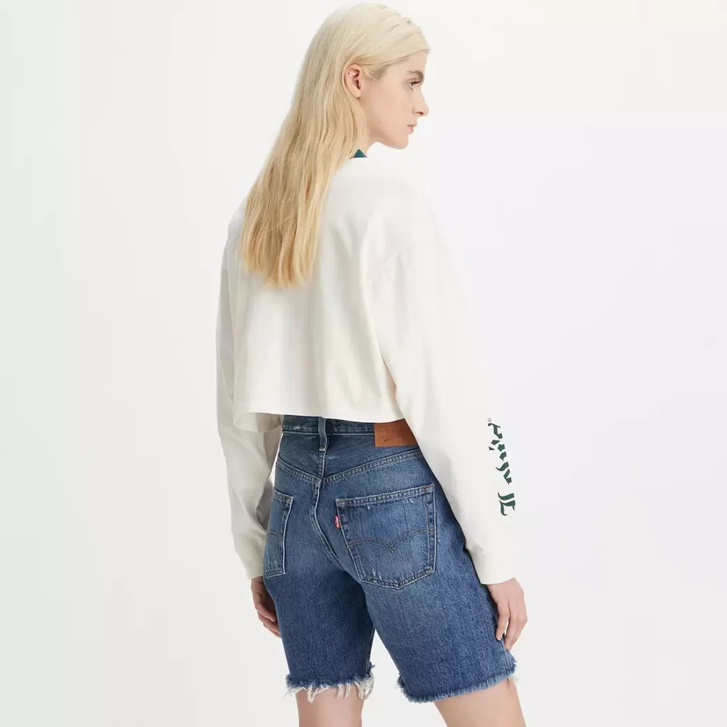 Levi's Reese Kort Troja Med Langa Armar Och Tryck Fashion