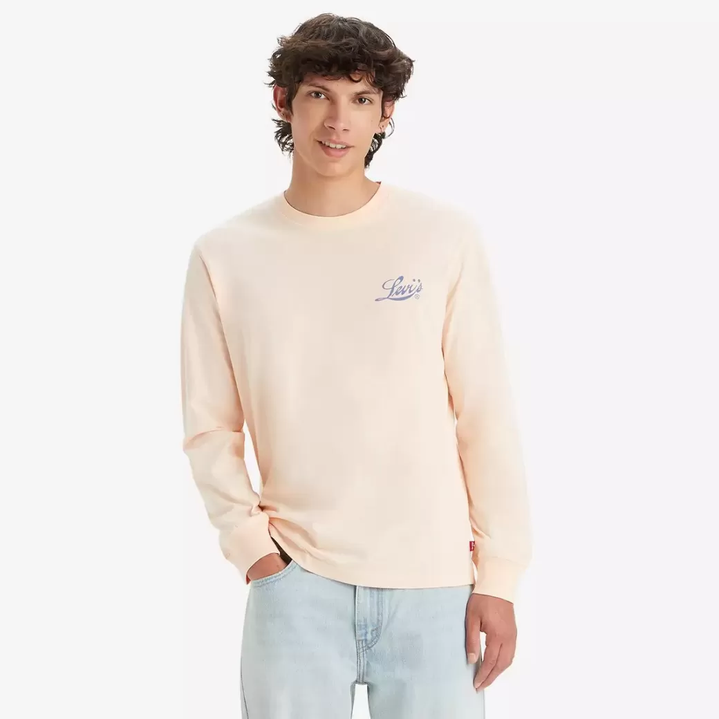 Levi's Relaxed-Fit Langarmad T-Shirt Med Tryck Online
