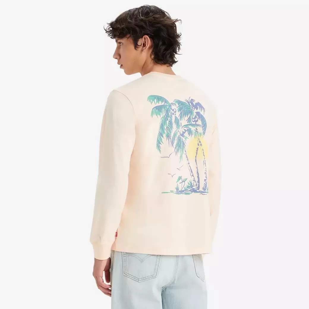 Levi's Relaxed-Fit Langarmad T-Shirt Med Tryck Online