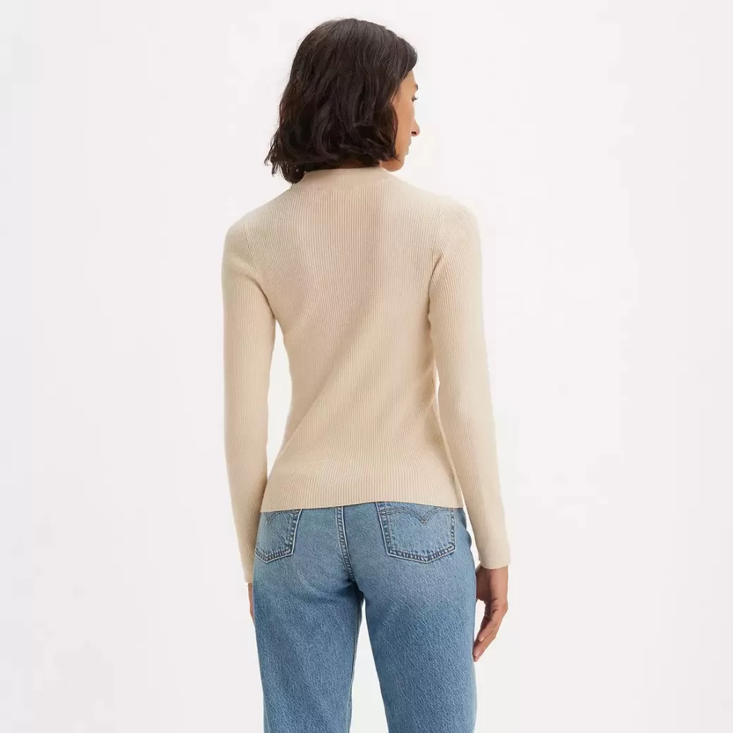 Levi's Ribbstickad Troja Med Rund Hals Hot