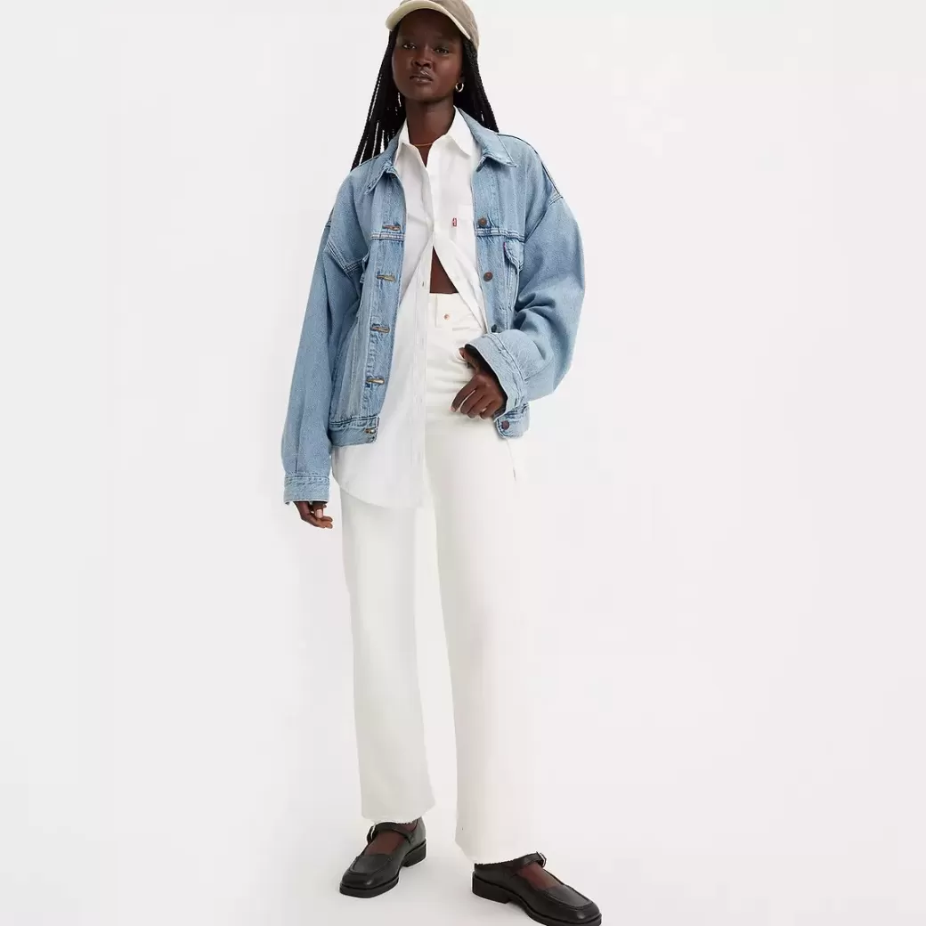 Levi's Ribcage Ankeljeans Med Raka Ben Cheap