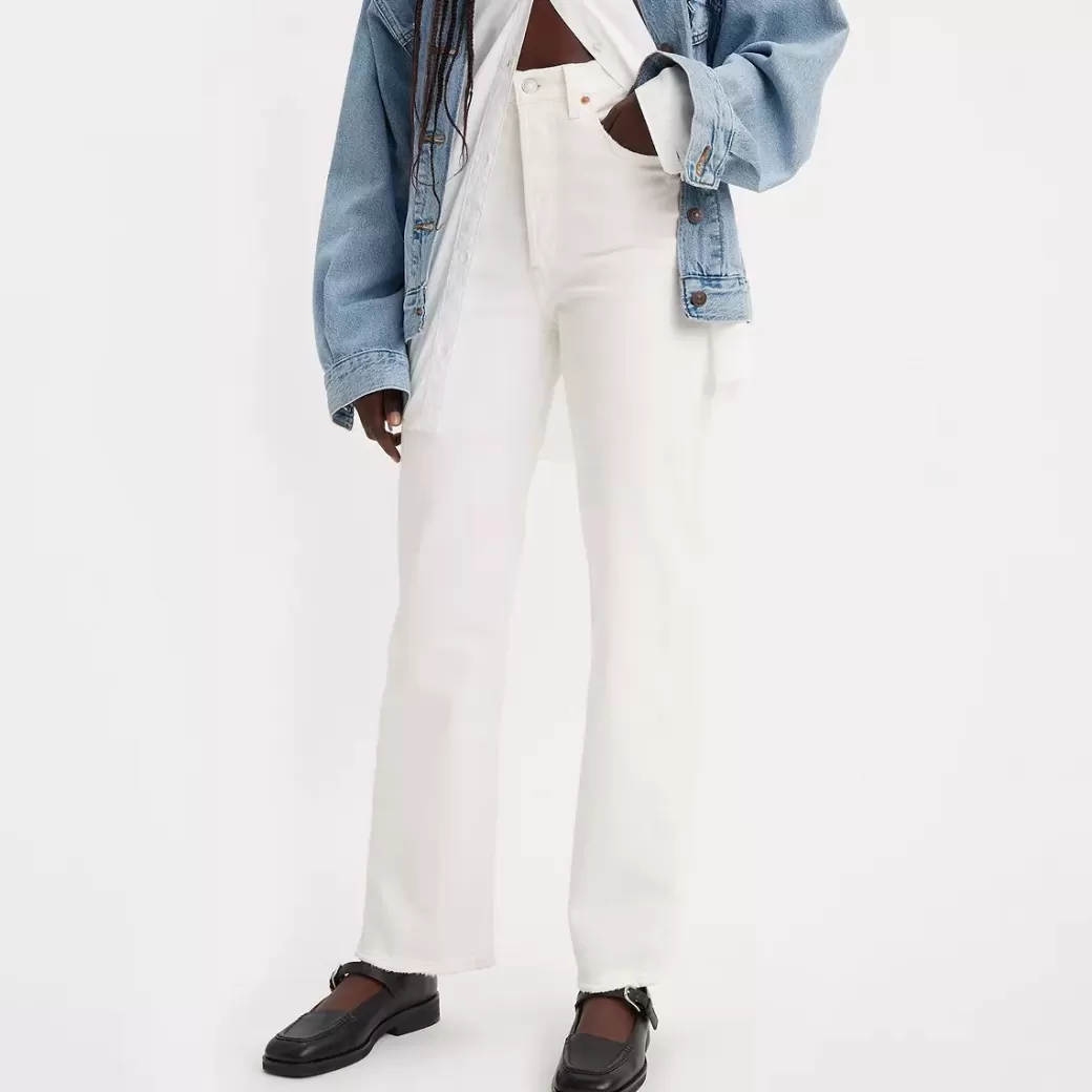 Levi's Ribcage Ankeljeans Med Raka Ben Cheap