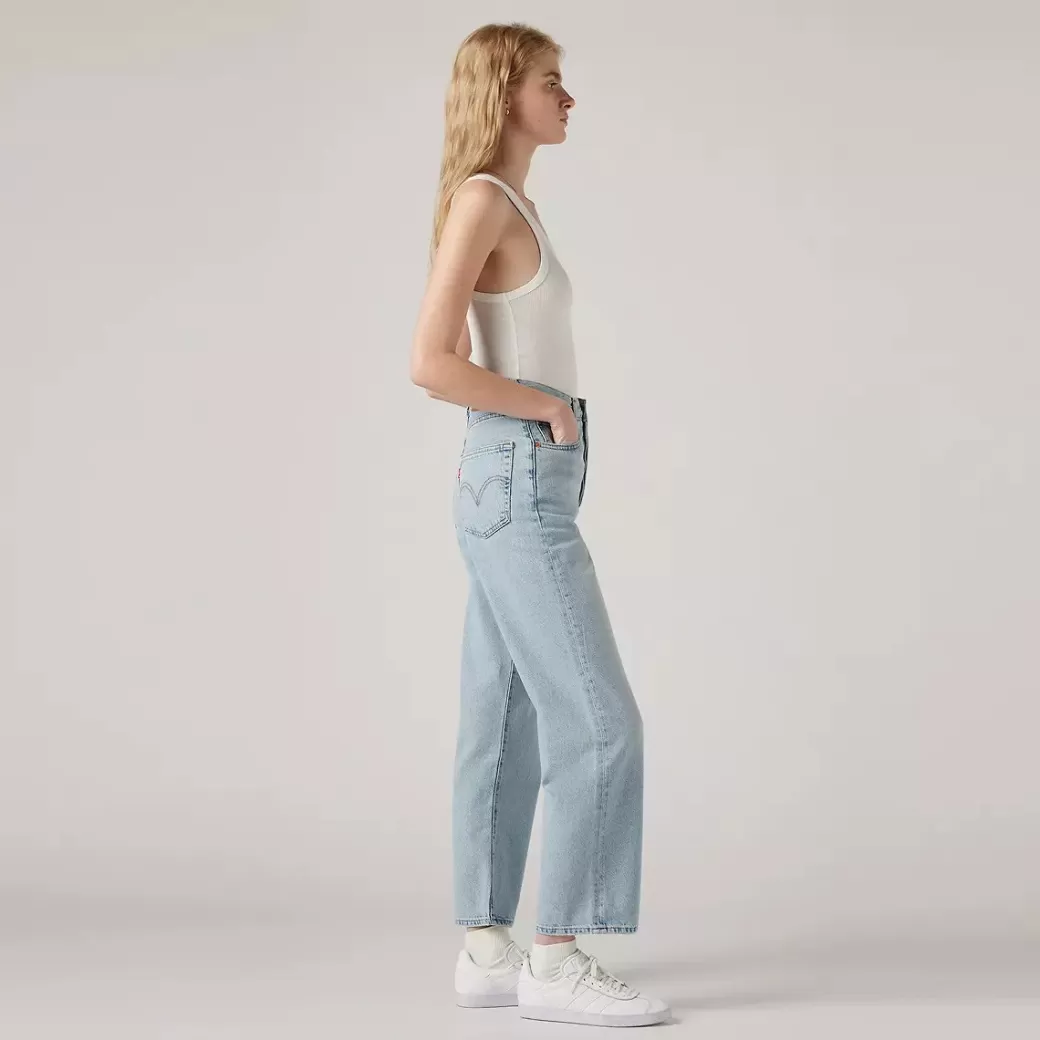 Levi's Ribcage Ankeljeans Med Raka Ben Cheap