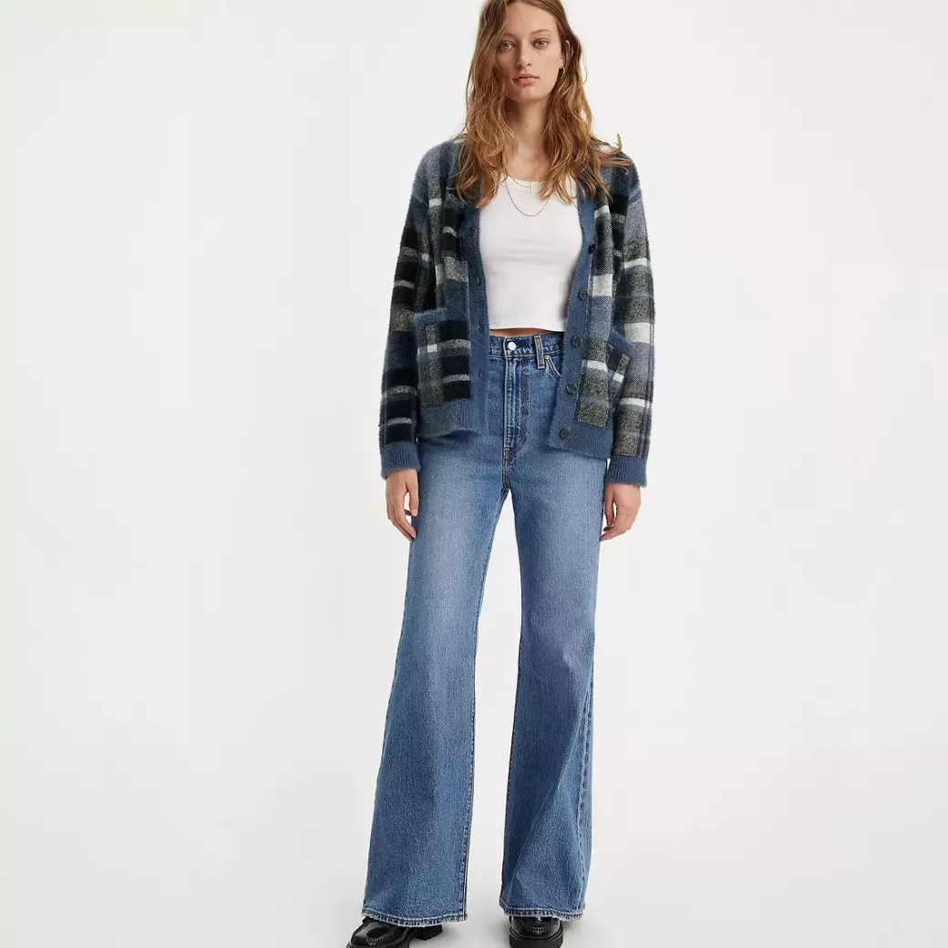 Levi's Ribcage Bell Jeans Flash Sale