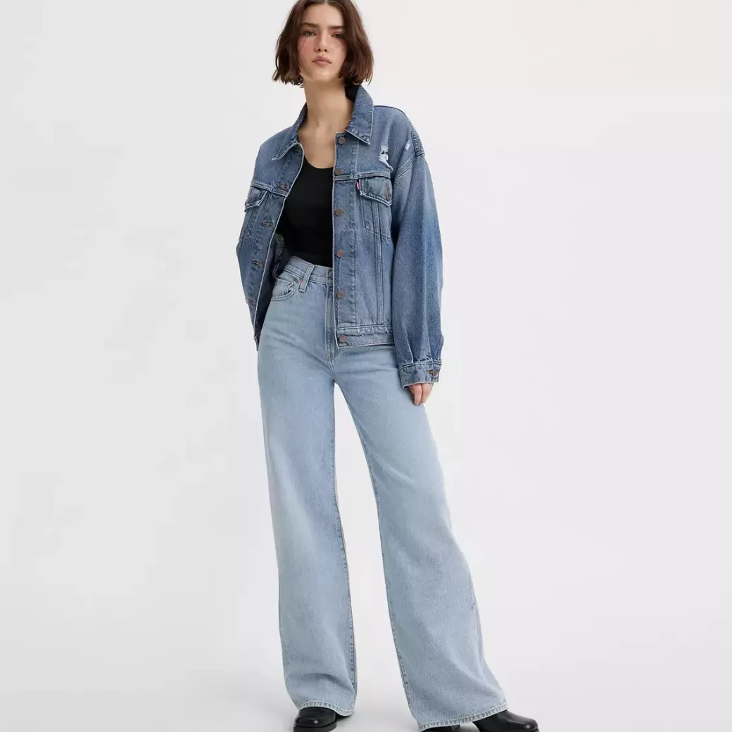 Levi's Ribcage Jeans Med Vida Ben Discount