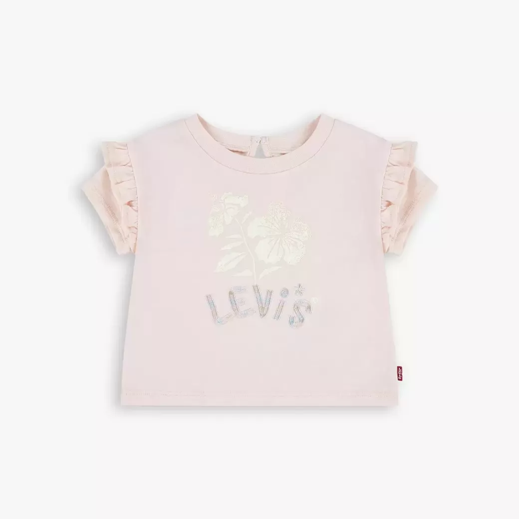 Levi's Ruffle Shoulder Baby-T-Shirt Med Hibiskus Cheap