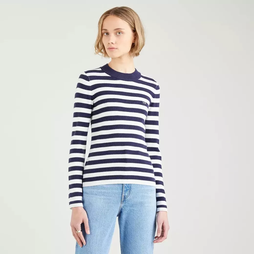 Levi's Rundhalsad Ribbstickad Troja Outlet