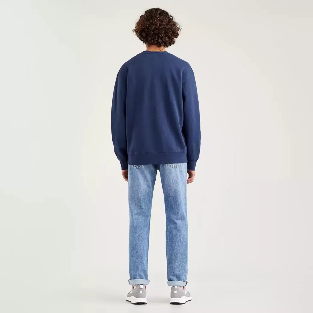 Levi's Rundhalsad Sweatshirt Med Tryck I Avslappnad Passform Best Sale