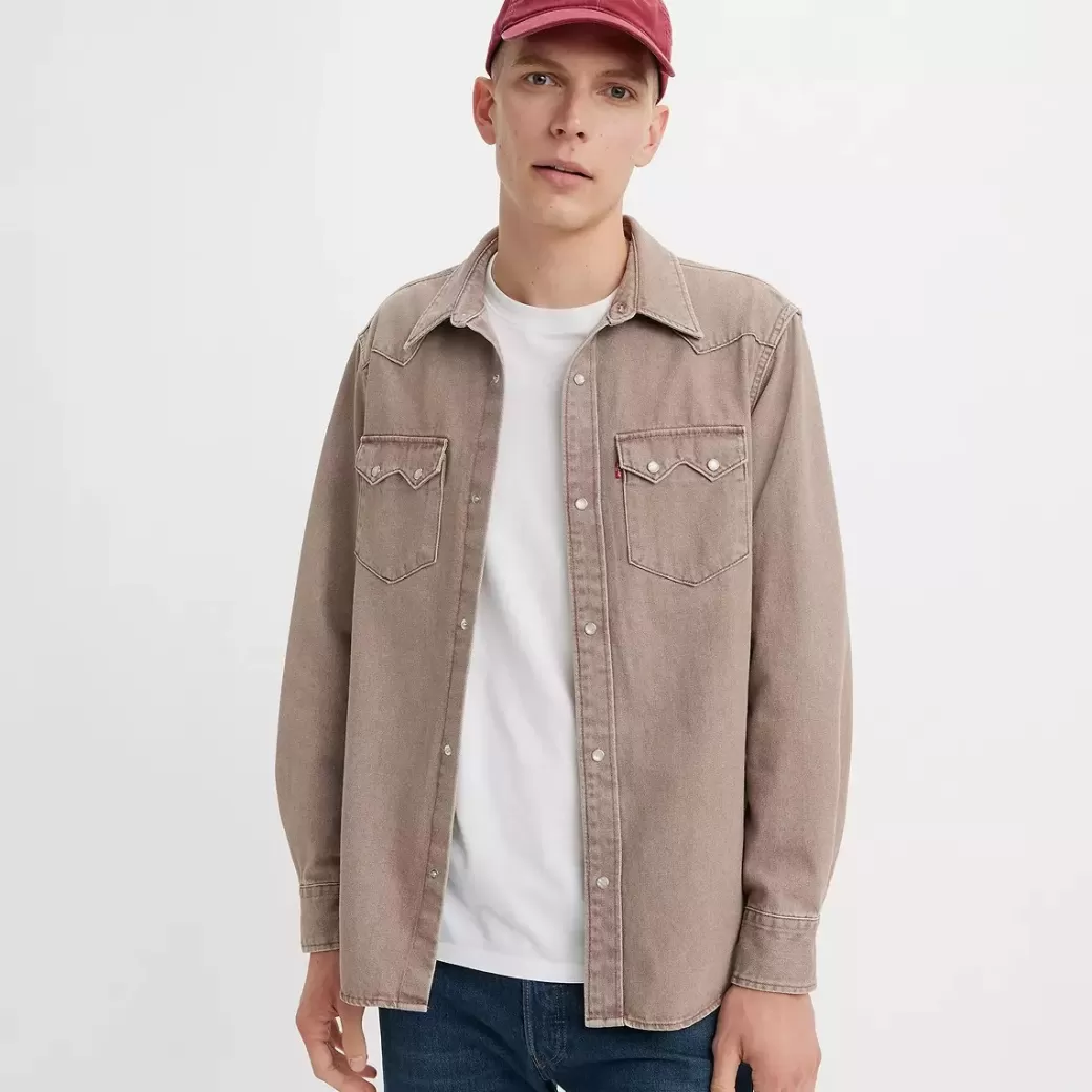 Levi's Sagkantad Westernskjorta I Relaxed-Fit Hot