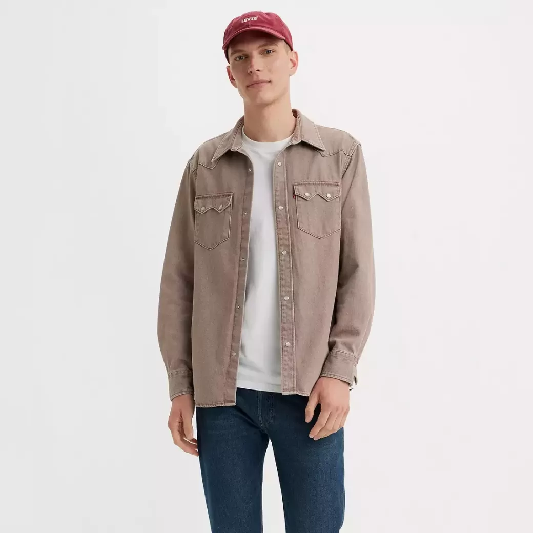Levi's Sagkantad Westernskjorta I Relaxed-Fit Hot