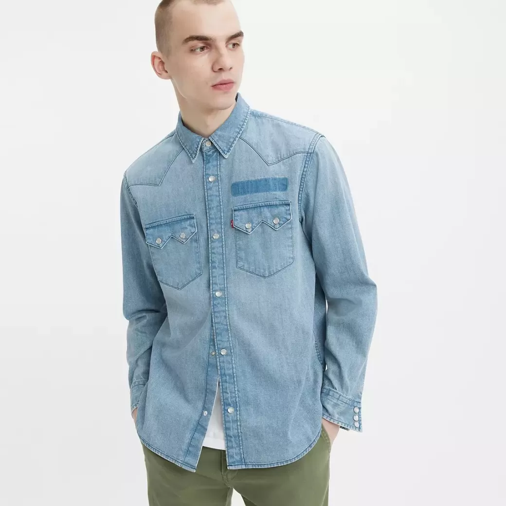 Levi's Sagkantad Westernskjorta Med Ledig Passform Store