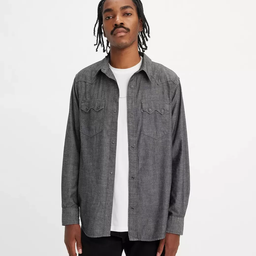 Levi's Sagkantad Westernskjorta Med Ledig Passform Shop