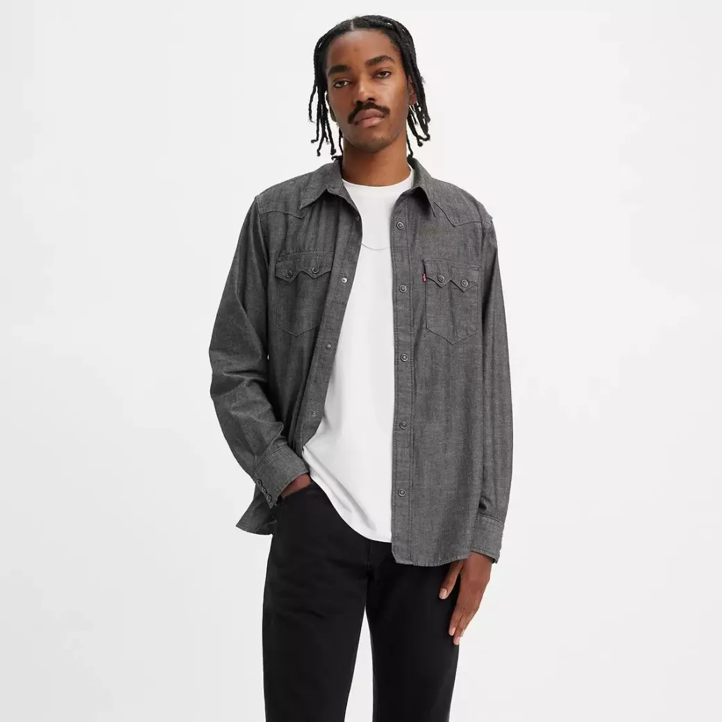 Levi's Sagkantad Westernskjorta Med Ledig Passform Shop