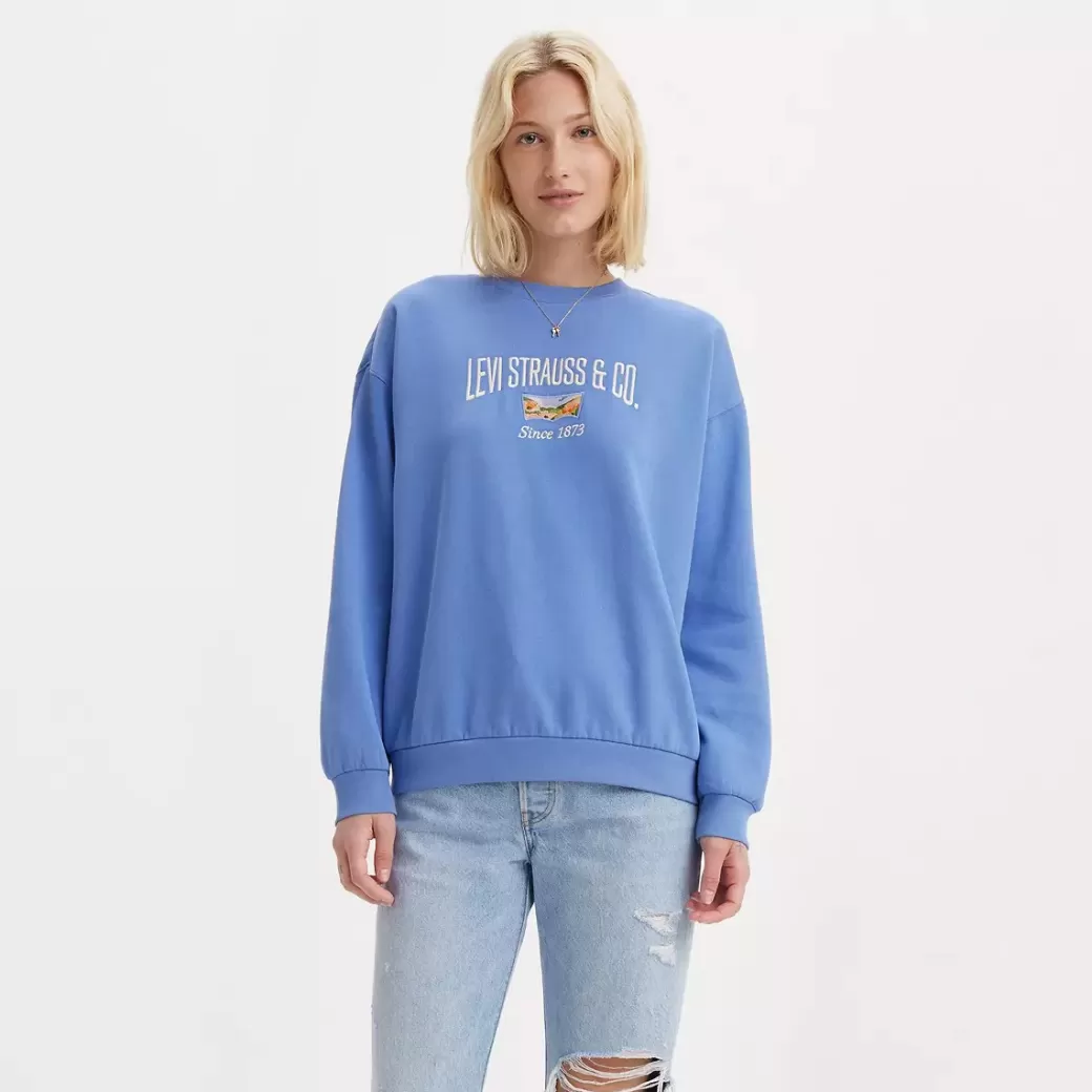 Levi's Salinas Crewneck Sweatshirt Med Tryck Discount