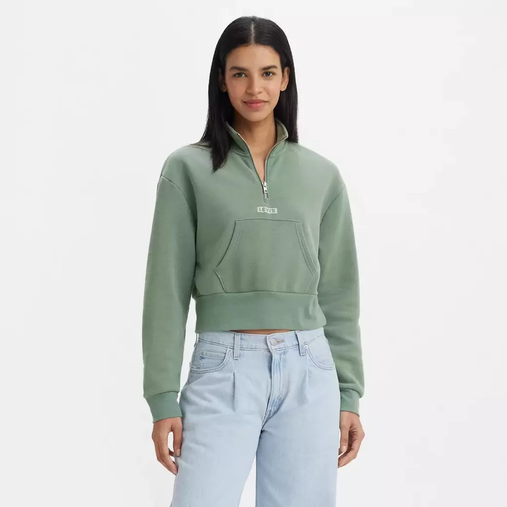 Levi's Sara Quarter-Zip-Sweatshirt Med Tryck Best Sale