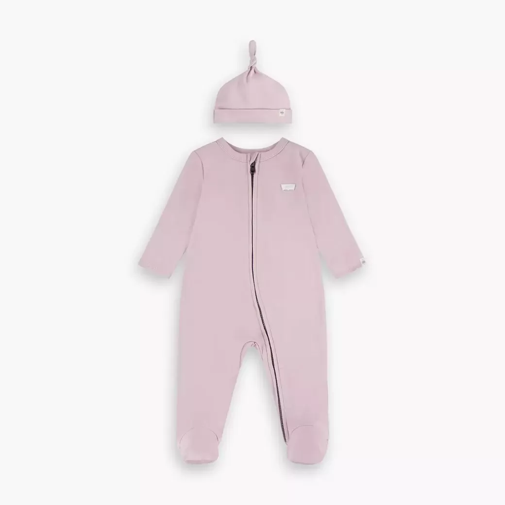 Levi's Set Med Babyoverall Med Fotter Och Mossa Hot