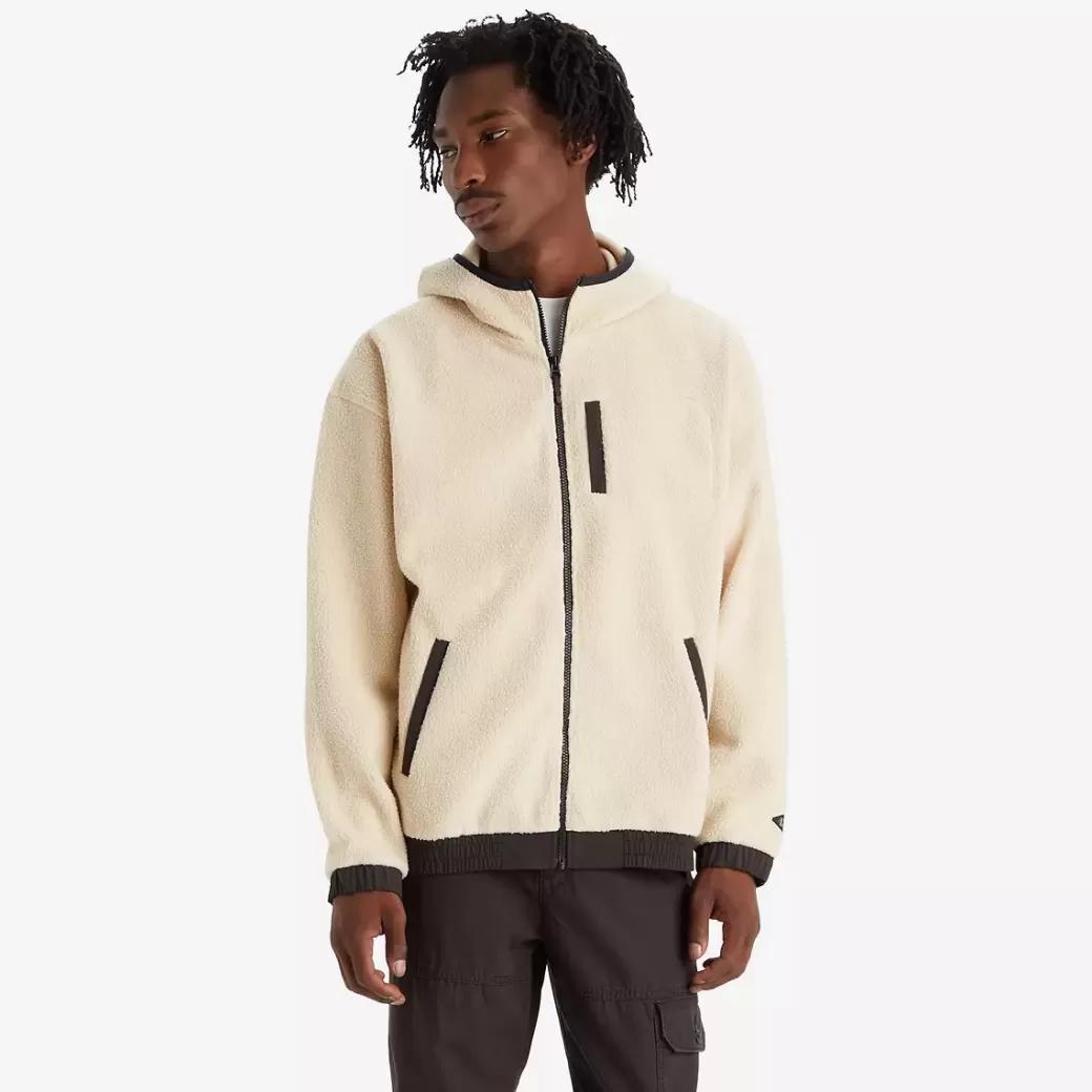 Levi's Sherpa-Sweatshirt Med Huva Och Dragkedja Discount