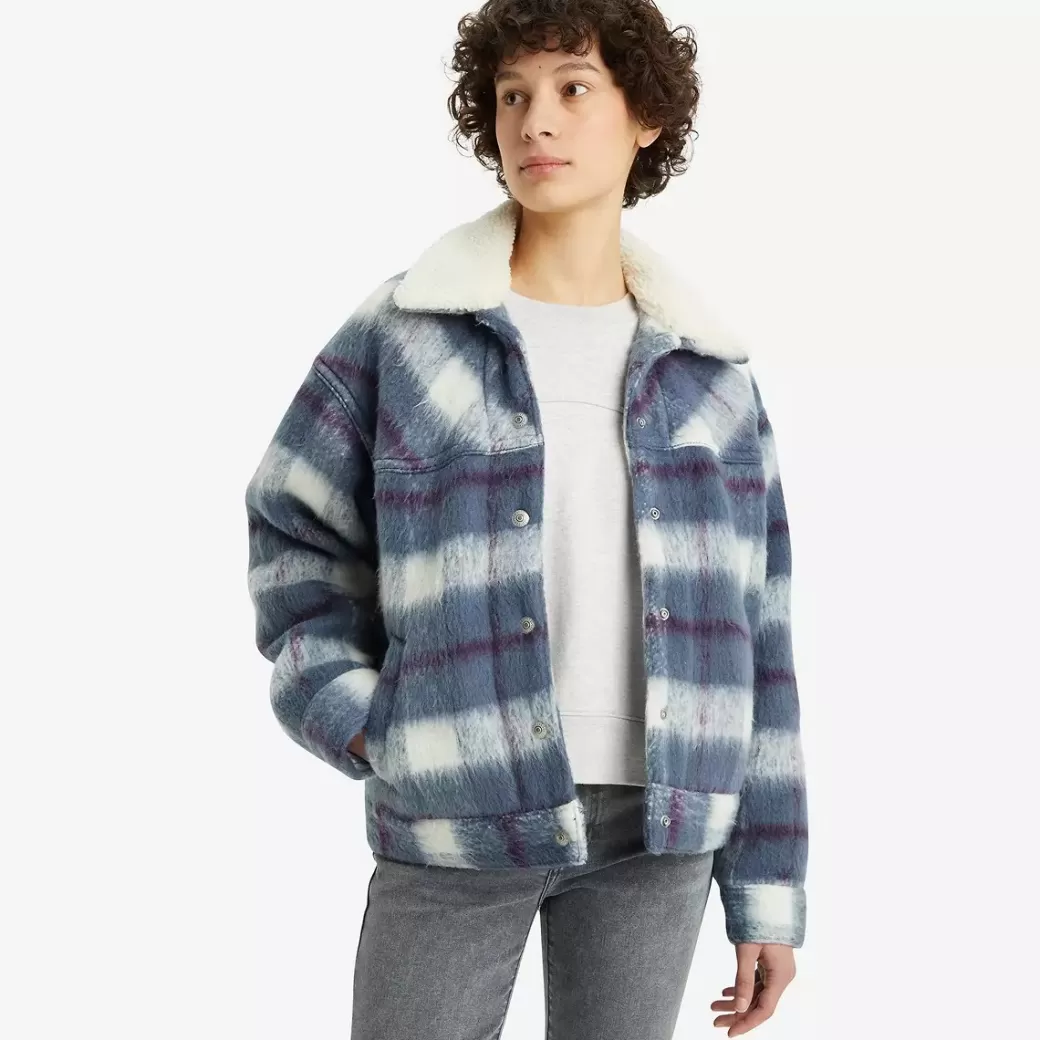 Levi's Sherpa-Truckerjacka I 90-Talsstil Hot