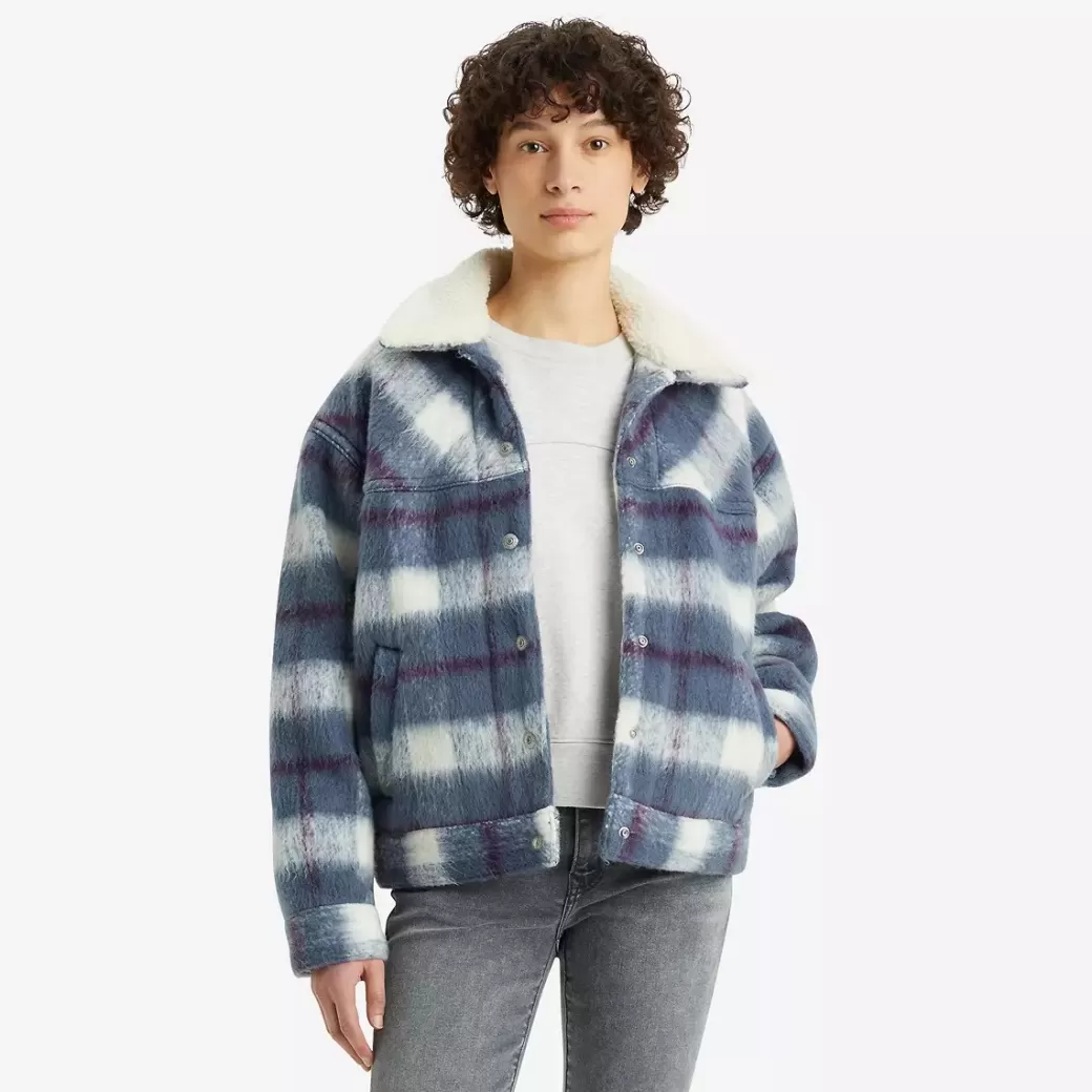 Levi's Sherpa-Truckerjacka I 90-Talsstil Hot