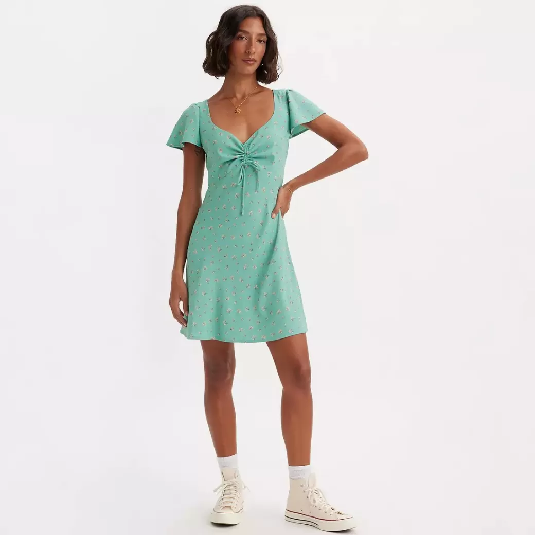 Levi's Skylar Flutter Klanning Med Armar Flash Sale