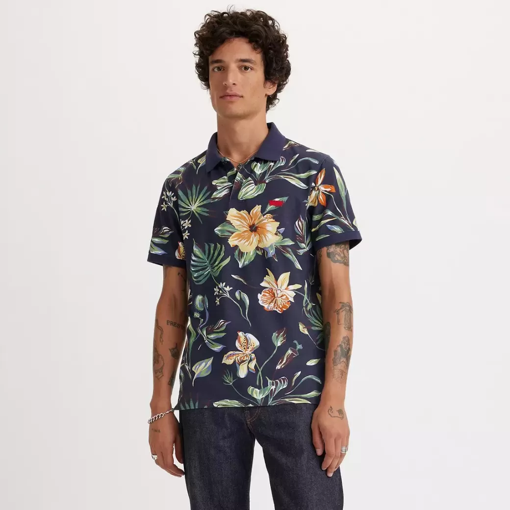 Levi's Slimmad Housemark-Skjorta Clearance