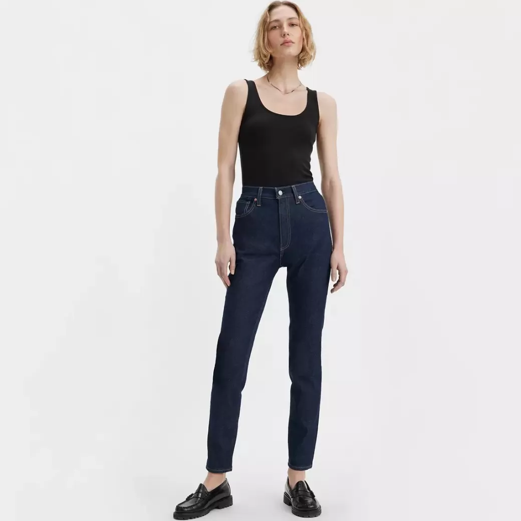 Levi's Slimmade Jeans Med Hog Midja Cheap