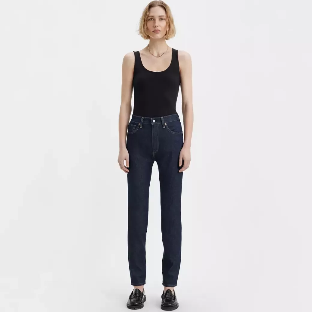 Levi's Slimmade Jeans Med Hog Midja Cheap