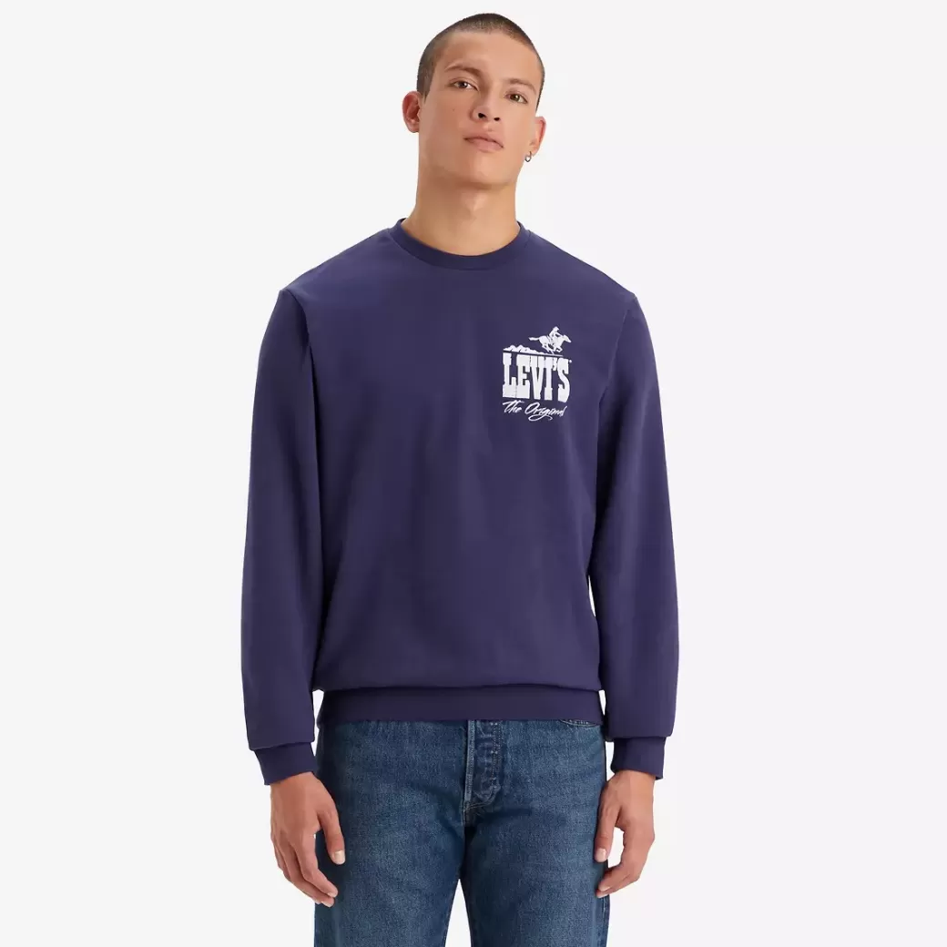 Levi's Standard Fit Graphic Crewneck Sweatshirt Cheap