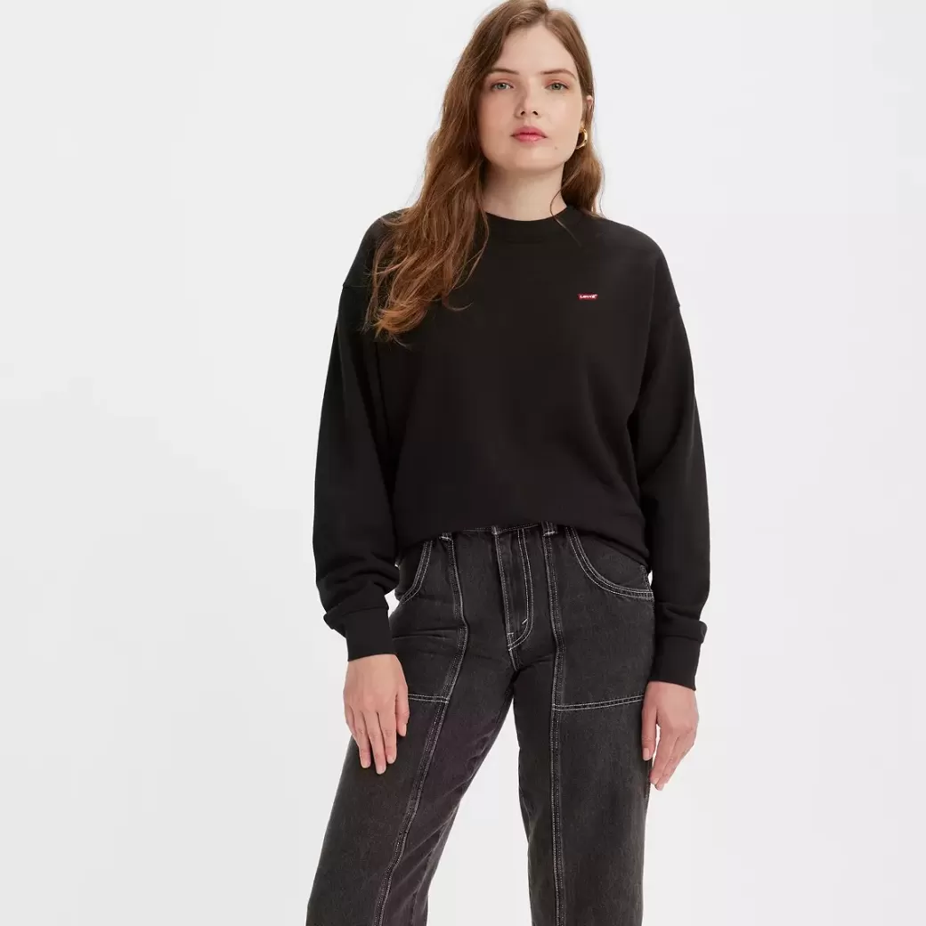 Levi's Standard Rundhalsad Sweatshirt Flash Sale