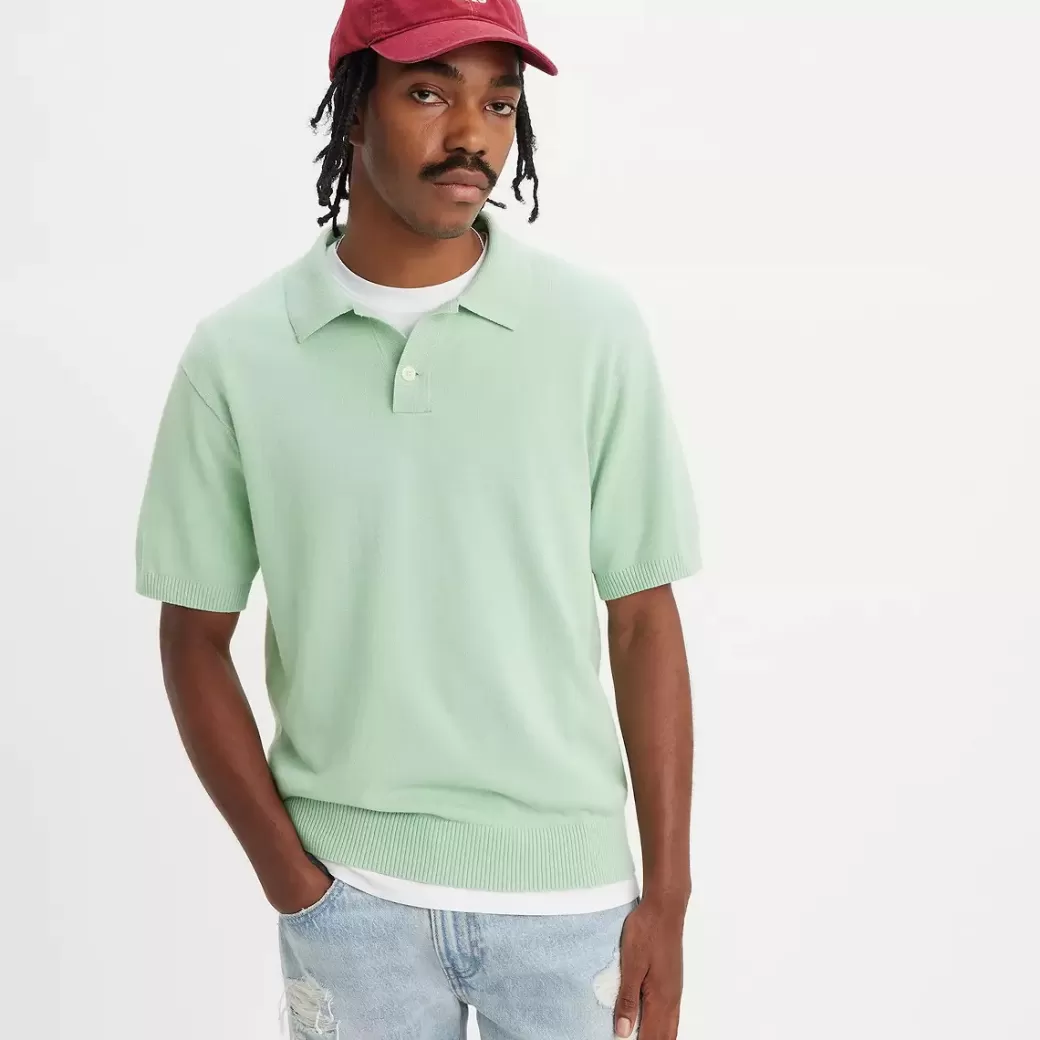 Levi's Stickad Sweatshirtpolo Outlet