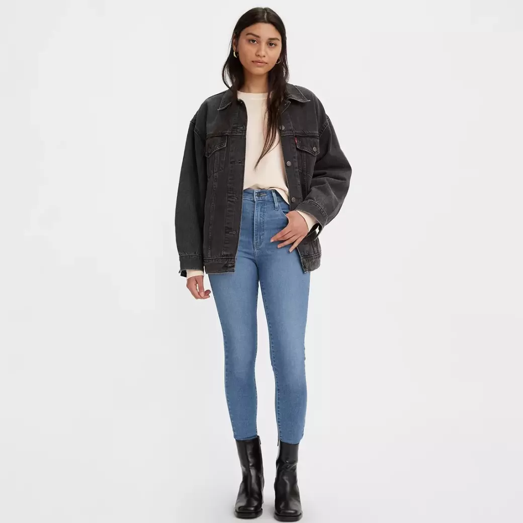 Levi's Super Skinny Jeans Med Hog Midja Hot