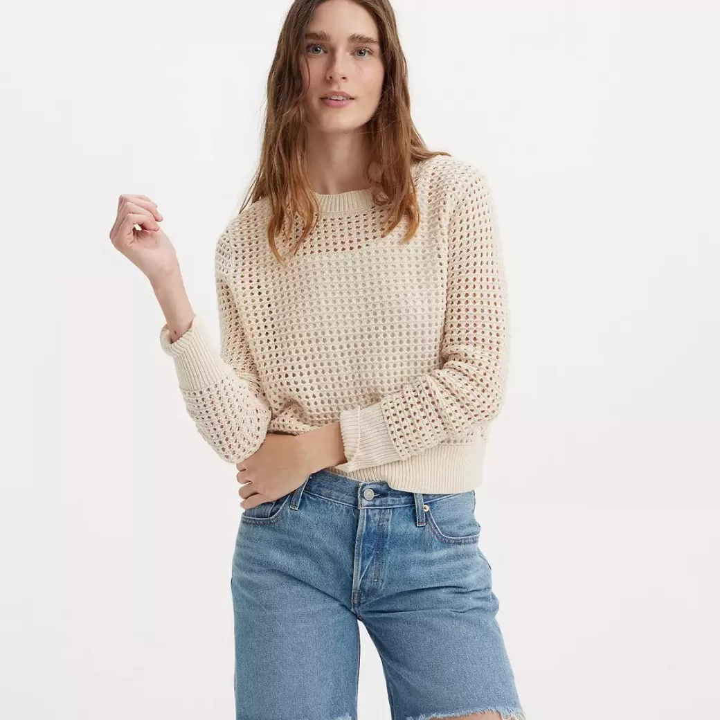 Levi's Superbloom Virkad Langarmad Topp Shop