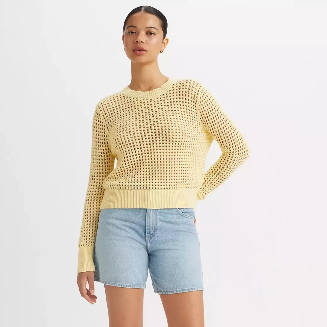 Levi's Superbloom Virkad Langarmad Topp Sale