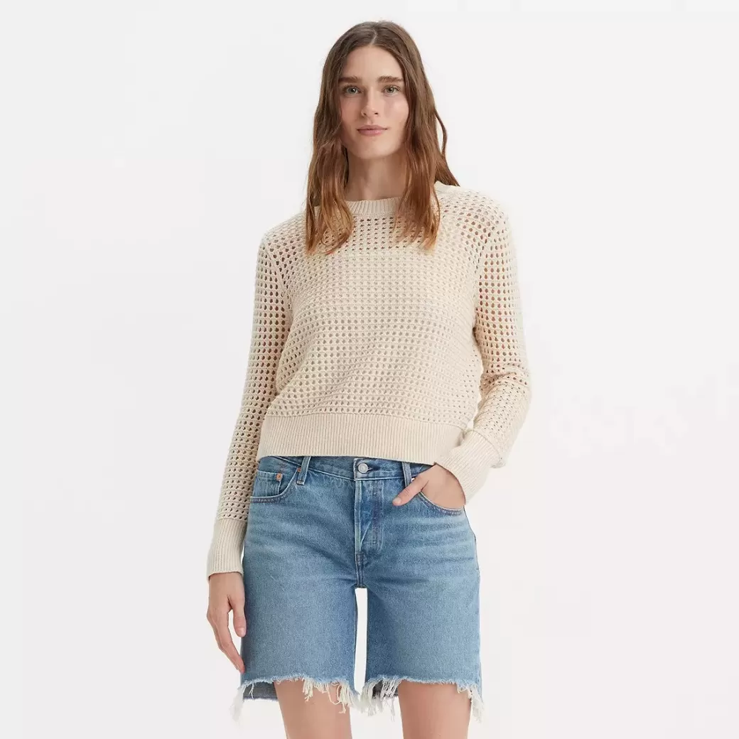 Levi's Superbloom Virkad Langarmad Topp Shop