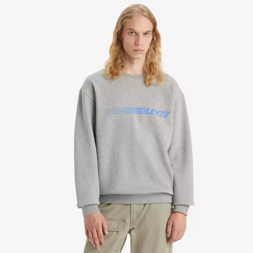 Levi's Sweatshirt I Relaxed-Fit Med Rund Hals Och Tryck Best Sale
