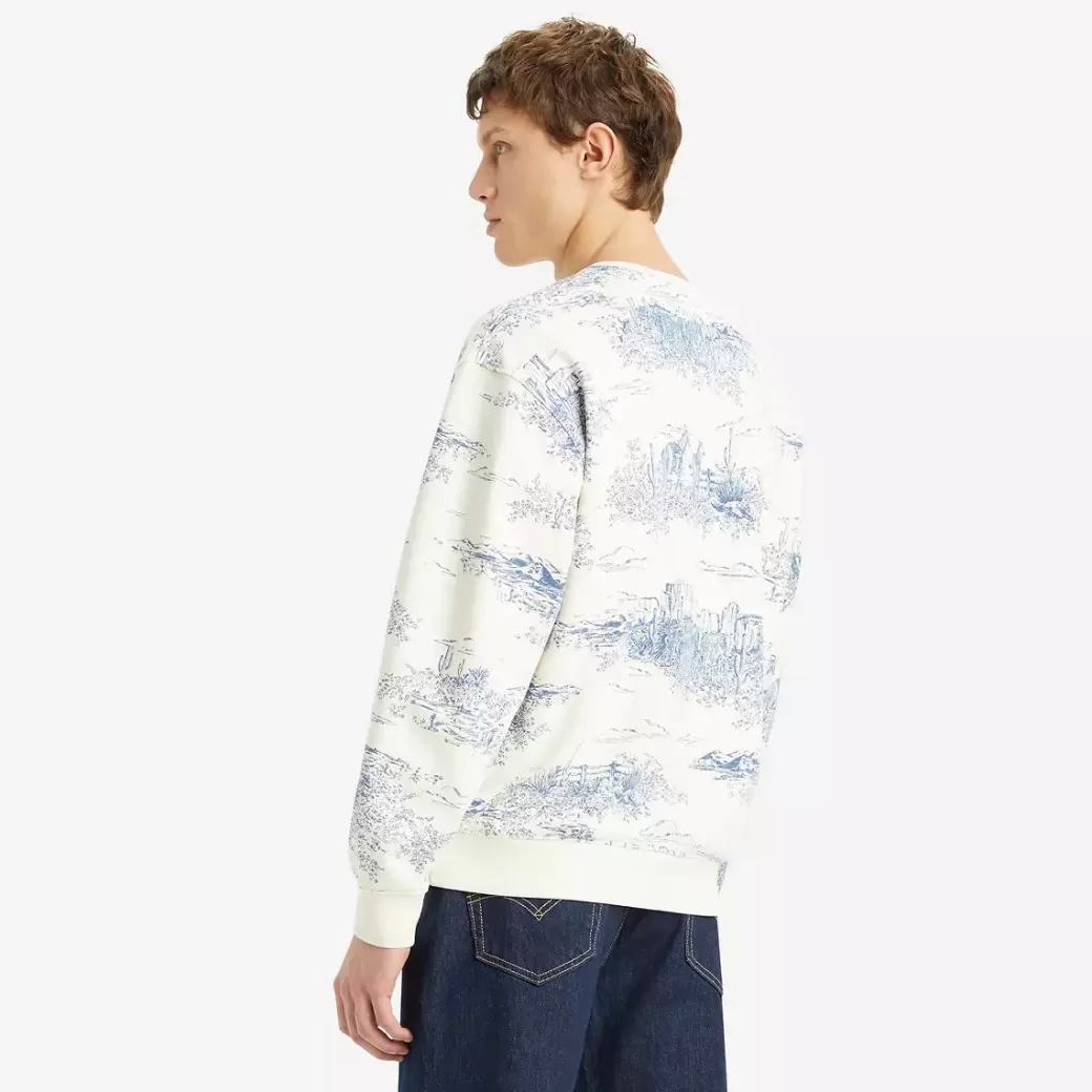 Levi's Sweatshirt I Relaxed-Fit Med Rund Hals Och Tryck Clearance