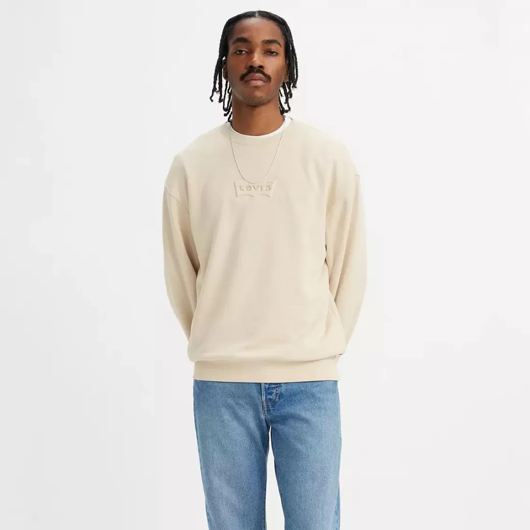 Levi's Sweatshirt I Relaxed-Fit Med Rund Hals Och Tryck Best