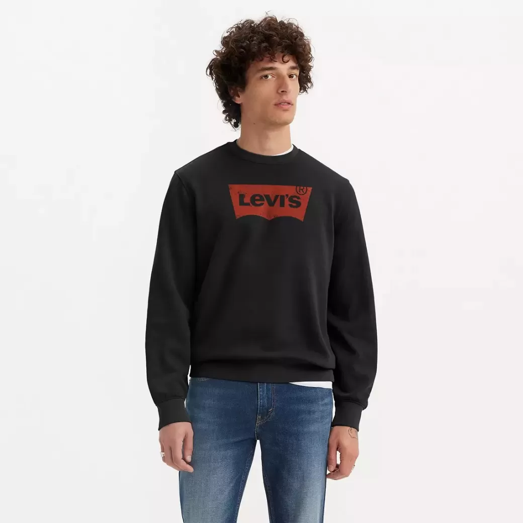 Levi's Sweatshirt Med Rund Hals Och Grafiskt Tryck Cheap