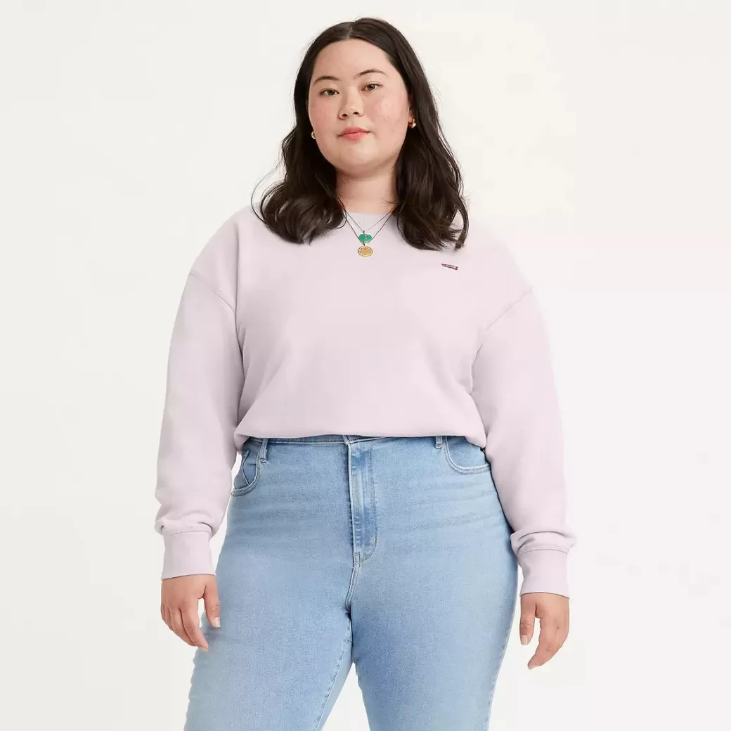 Levi's Sweatshirt Med Rund Hals (Plusstorlek) Store
