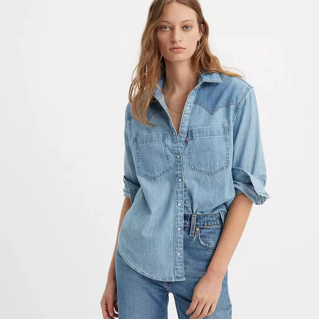 Levi's Teodora Lightweight Westernskjorta Best Sale